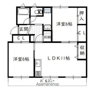 コーポ日広【2階】の間取り