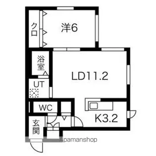 クラリス麻生【1階】の間取り