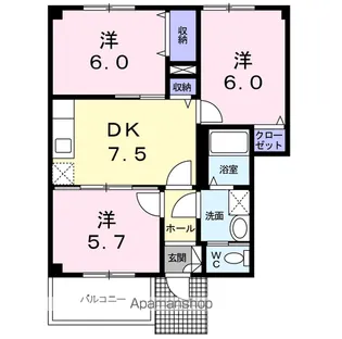 スターライトシティC【1階】の間取り