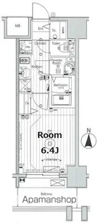 メイクス名駅南Ⅱ【503号室号室】の間取り