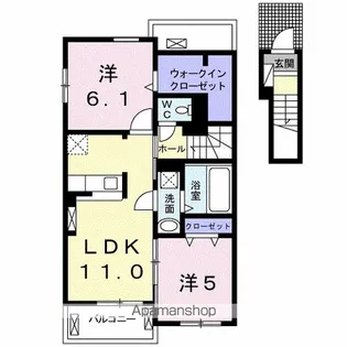 モン・ソレイユ【2階】の間取り