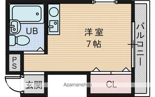ムーンライト大桐【5階】の間取り
