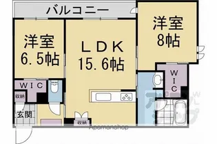 ラフィーネ松ケ崎【203号室】の間取り
