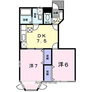 パルテール【1階】の間取り