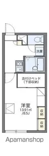 レオパレスポラリス【203号室】の間取り