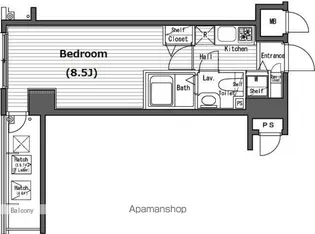 ガラ・シティ横浜西口【5F-7号室】の間取り