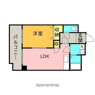 センタービレッジ本町【703号室】の間取り