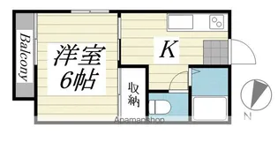 クレストコーシン【201号室】の間取り