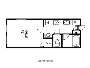 ビューパレス荒巻【4階】の間取り