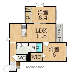 アクシアA【1階】の間取り
