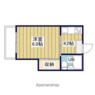 味酒ハイツ【206号室】の間取り