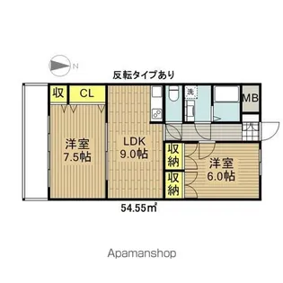 英ハイツ【301号室】の間取り