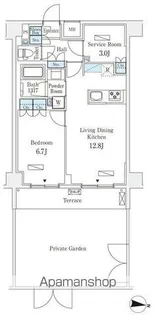 東京都中野区新井1丁目【マンション】の間取り