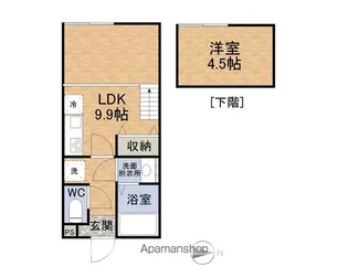 ORIGAMIⅡ【106号室】の間取り