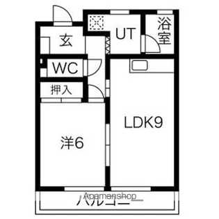 ロッキー豊栄A棟【203号室】の間取り
