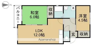 プリムローズマキB【302号室】の間取り