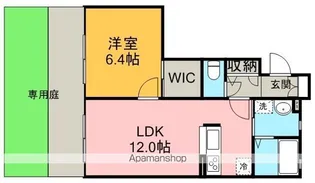 メープルコート ウエスト【102号室】の間取り
