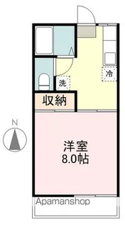 ファミーユ北仙台【203号室】の間取り