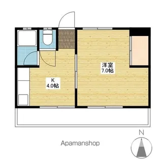 フクハラビル【203号室】の間取り