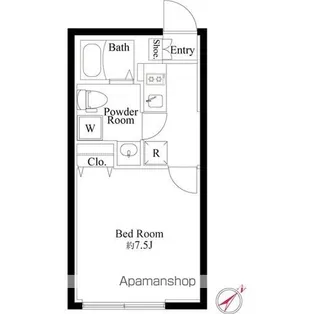 ハーモニーグラシア代々木【1階】の間取り