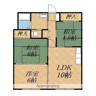 スカイハウス宮本【1階】の間取り