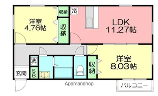 ベルフィールド【2階】の間取り