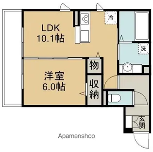 メゾン茶々【2階】の間取り