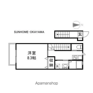 SKY VISTA【2階】の間取り