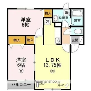エスタシオン C【2階】の間取り