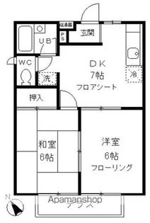 ハイムK【1階】の間取り