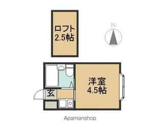 ベルシティ中江【205号室】の間取り