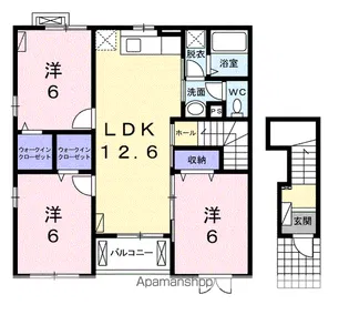 ファミーリャ【2階】の間取り