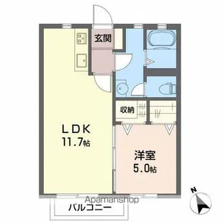 シャーメゾン・ヴィヴァーチェ【2階】の間取り