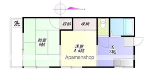 むさしの荘【1階】の間取り