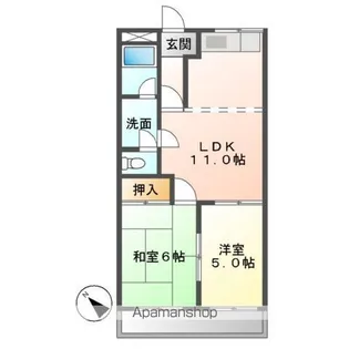 イーストバレー【1階】の間取り
