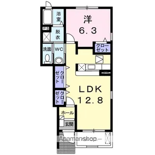 アヴェーレ【1階】の間取り