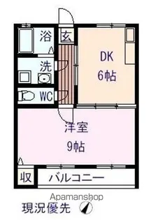 サンハイツ山波【202号室】の間取り