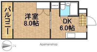グリーンハイツ楊子Ⅱ【206号室】の間取り