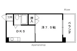 ヴィーヴル藤の森【5-A号室】の間取り