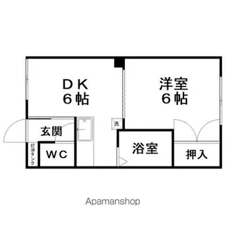 コーポ桂【1階】の間取り