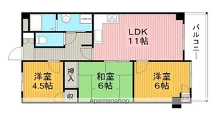 ヌーボー柴原【3階】の間取り