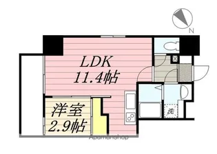 ウインステージ箱崎II【4階】の間取り
