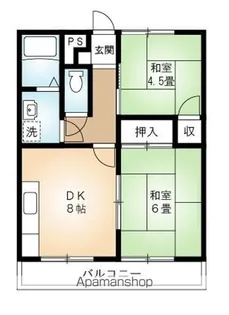 桧マンション【405号室】の間取り