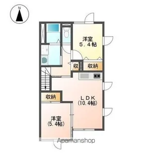 CRYSTAL VILLA【2階】の間取り