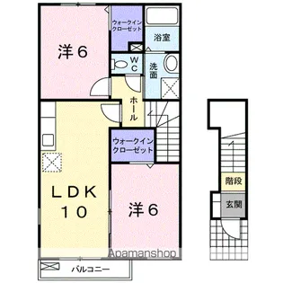 シェトラーゼ【2階】の間取り