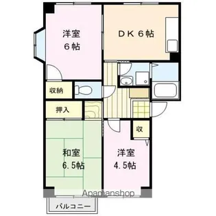 サクシード【201号室】の間取り