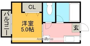 シティーハイムリバーサイド【2階】の間取り