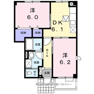 ハナブサ【1階】の間取り