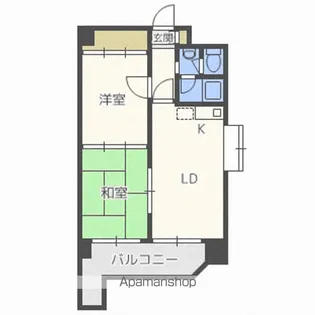 ノースビレッジ本江【7階】の間取り