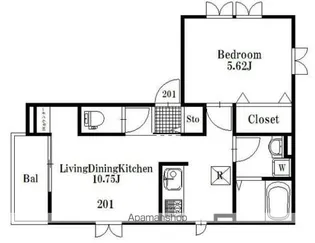 M・プーロニンフェア【2階】の間取り